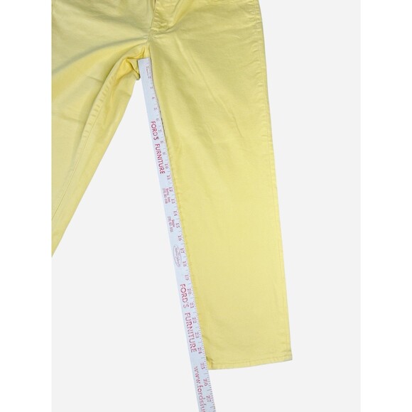 Talbots Flawless Five Pocket Boyfriend Jeans Yellow 12P Petite Stretch Casual - Picture 5 of 8